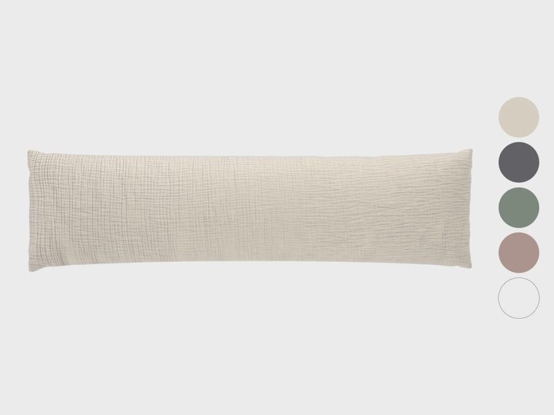 Mušelínový potah na polštář pro spánek na boku, 40 x 145 cm