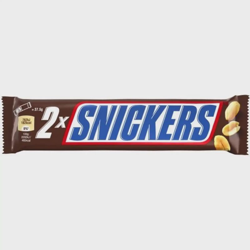 Šokolado plytelė SNICKERS SUPER 2-PACK, 75 g