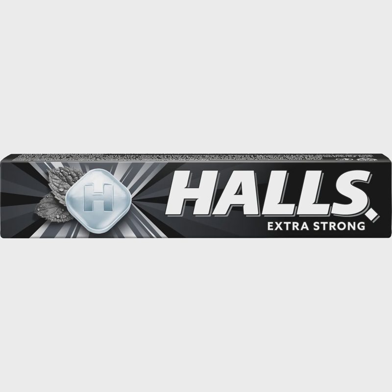 Ledinukai HALLS EXTRA STRONG, 33,5g
