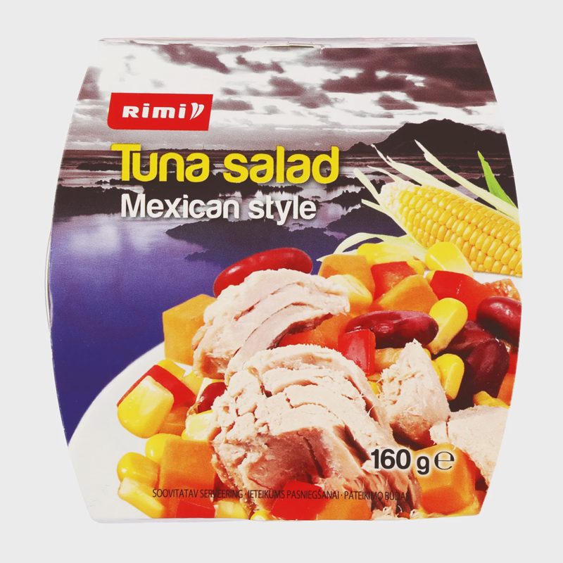 Meksik. stiliaus salotos su tunu RIMI, 160 g