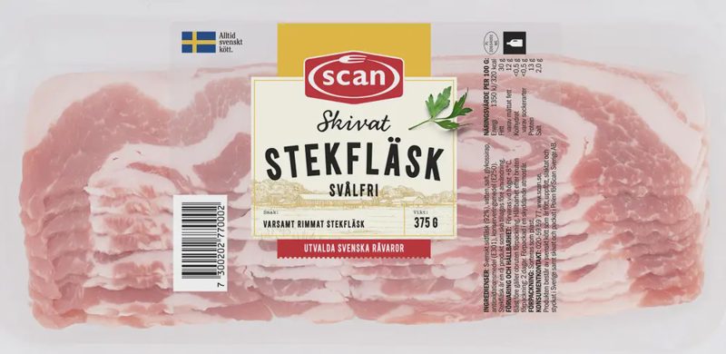 Stekfläsk Rimmat Skivat