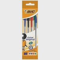 BIC Στυλό Cristal Σακουλάκι Μικτά 4τεμ