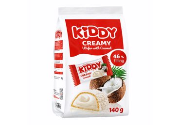 Saldainiai KIDDY CREAMY COCONUT, 140 g