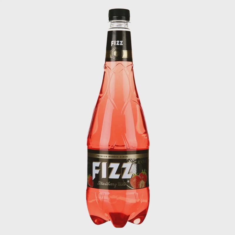 Gazuotas braškių skonio sidras FIZZ, 4,5%, 1l