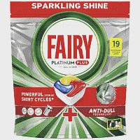 Fairy Platinum Plus Ταμπλέτες Πλυντυρίου Anti Dull 19τεμ