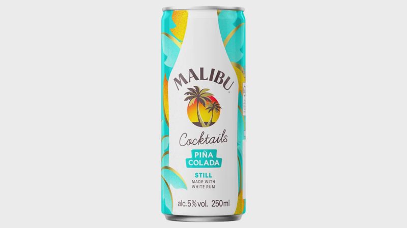 Malibu Pineapple Sparkling Pre-Mixed Drink 250ml