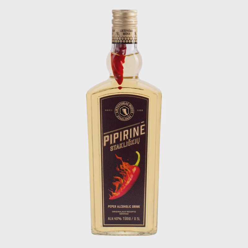 Trauktinė STAKLIŠKIŲ PIPIRINĖ, 40 %, 0,5 l