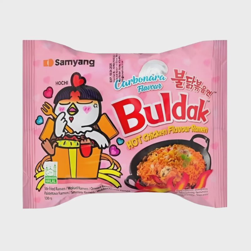 Makaronai su saldikliu BULDAK CARBONARA 130 g