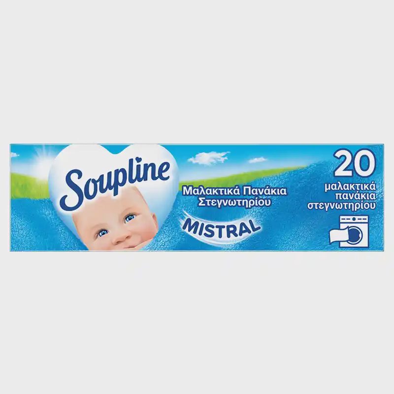 Soupline Μαλακτικά Πανάκια Στεγνωτηρίου 20τεμ