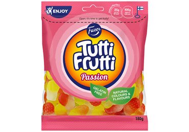 Guminukai TUTTI FRUTTI PASSION, 180 g