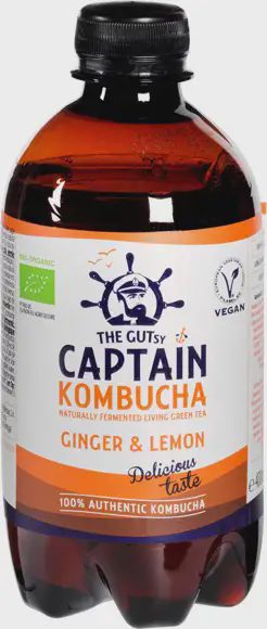 The Gutsy Captain Kombucha napitak đumbir i limun 400 ml