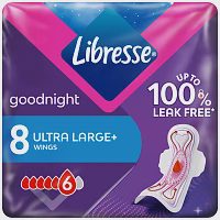 Libresse Σερβιέτες Ultra Large Goodnight 8τεμ.