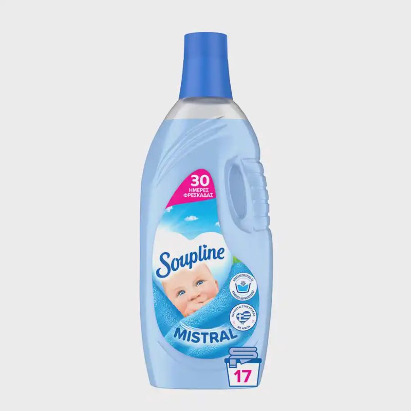 Soupline Mistral Μαλακτικό Ρούχων 1400ml (17 μεζούρες)