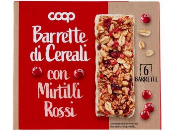 Coop žitne pločice s brusnicama 126 g