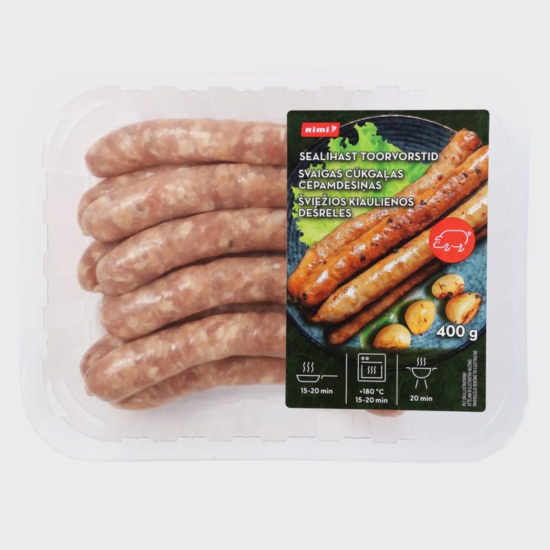 Šviežios kiaulienos dešrelės RIMI, 400 g
