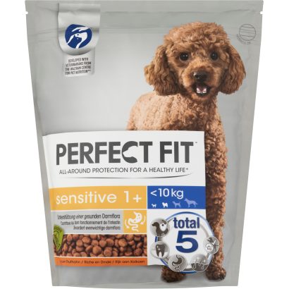 Perfect Fit Sensitive 1+ pulykában gazdag teljes értékű szárazeledel felnőtt kutyák számára 1,4 kg