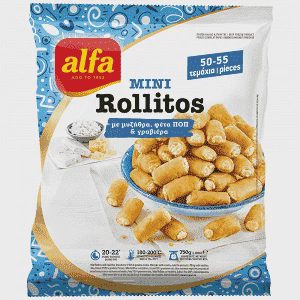 Alfa Mini Rollitos Μυζήθρα Φέτα Παρμεζάνα Κατεψυγμένα 750gr