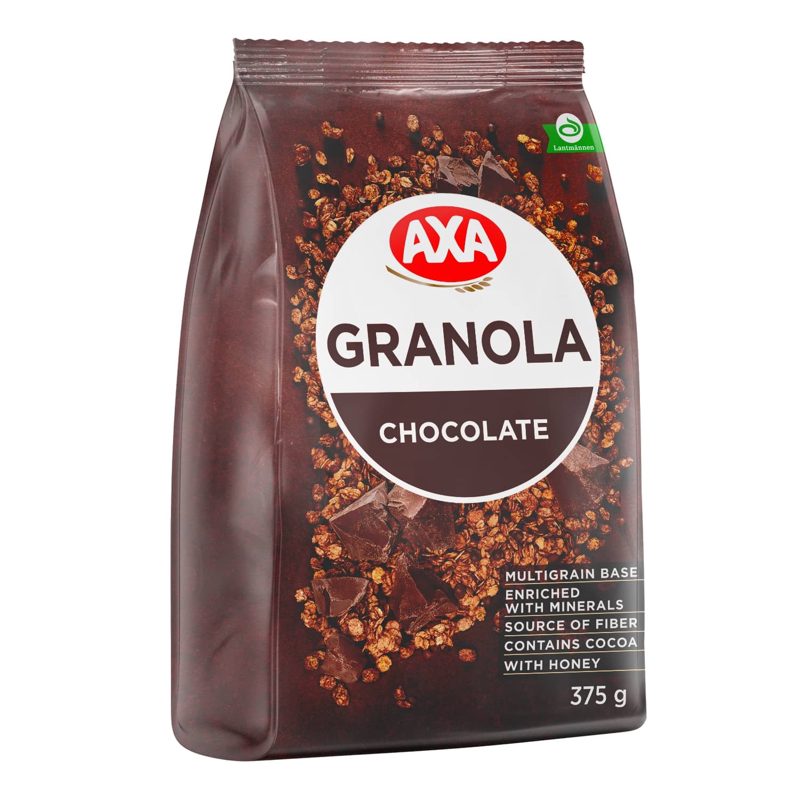 Traškūs dribsniai su šokoladu AXA, 375 g