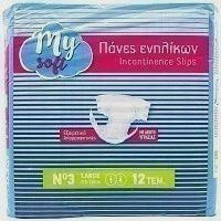 My Soft Ανοιχτές Πάνες Ακράτειας Νο3 Large 12 τεμ
