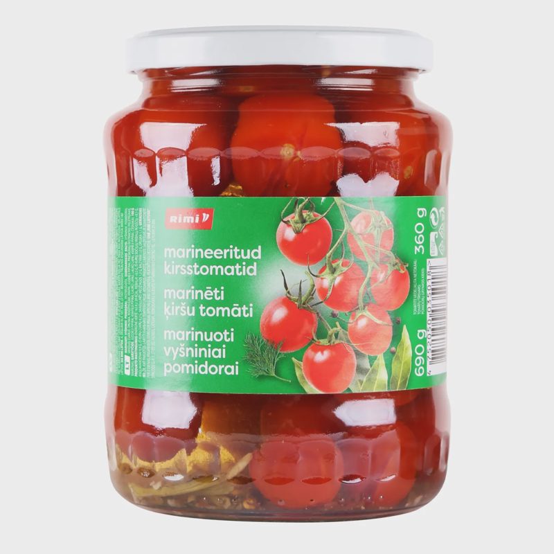 Mar. vyšniniai pomidorai RIMI, 690 g / 360 g