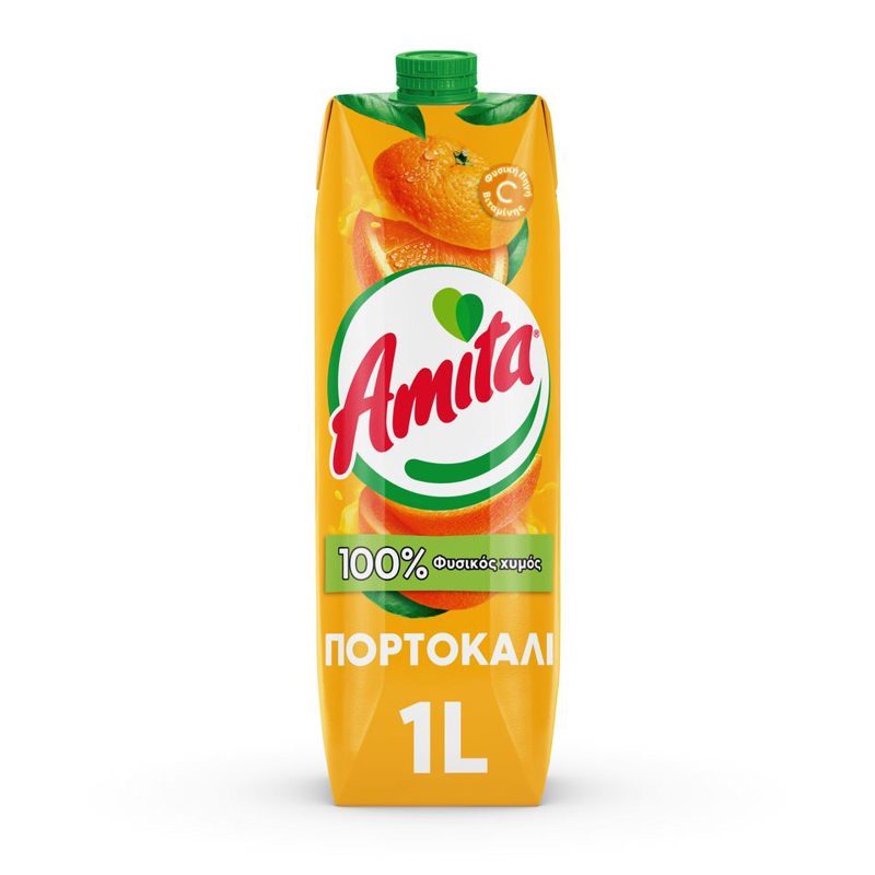 Amita Φυσικός Χυμός Πορτοκάλι 1lt
