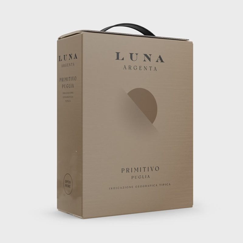 Raud. saus. vynas LUNA ARGENTA, 13,5 %, 3 l