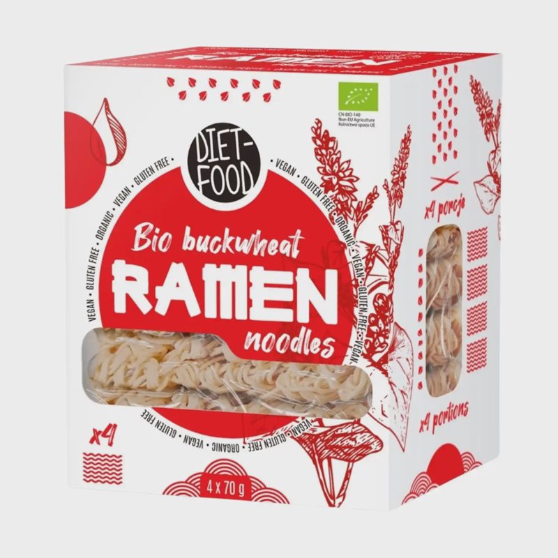 Ekol. grikių RAMEN makaronai DIET-FOOD, 280 g