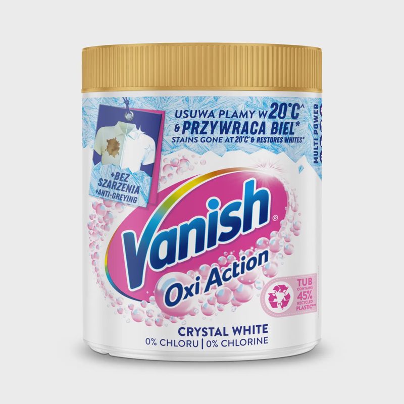Sk. dėmių valikl. miltel. VANISH WHITE, 970 g