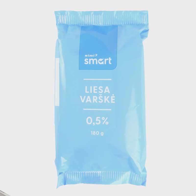 Liesa varškė RIMI SMART, 0,5 % rieb., 180 g