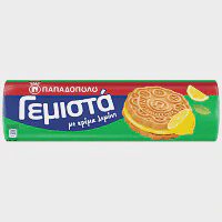 Παπαδοπούλου Μπισκότα Γεμιστά Λεμόνι 200gr