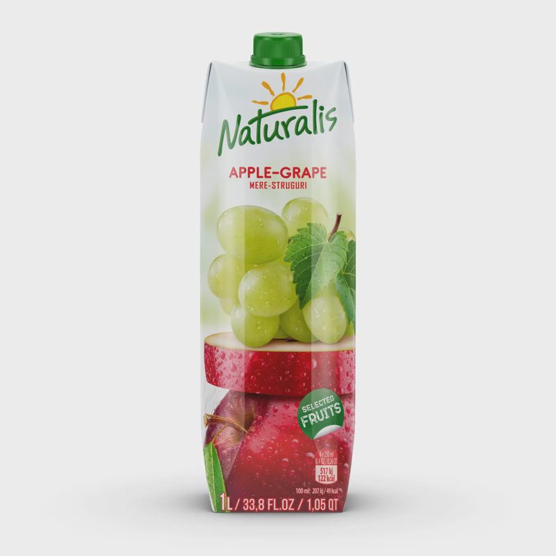 Obuolių ir vynuogių nektaras NATURALIS, 1 l