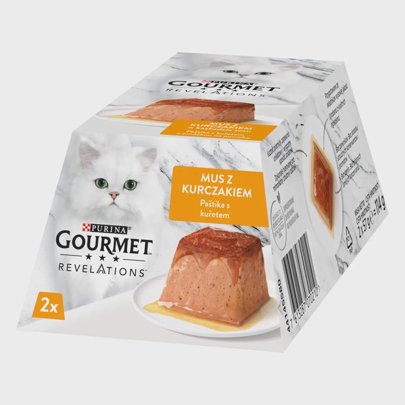 Kačių ėd. GOURMET REVELAT., su višt. 2 x 57 g
