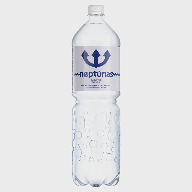 Gazuotas mineralinis vanduo NEPTŪNAS, 1,5 l