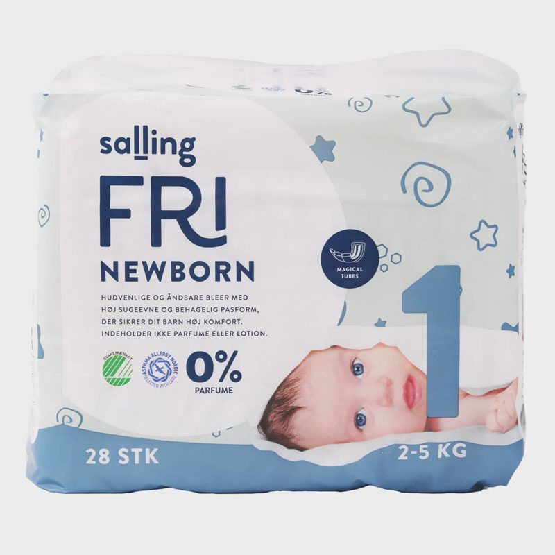 Sausk. SALLING FRI NEWB. 1 d. 2–5 kg, 28 vnt.