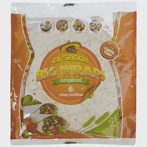 El Sabor Wraps Τορτίγια 25cm 6τεμ 370gr
