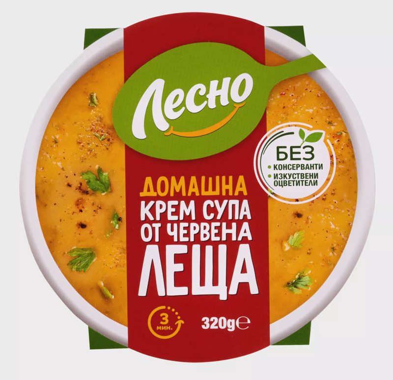 Кремсупа червена леща