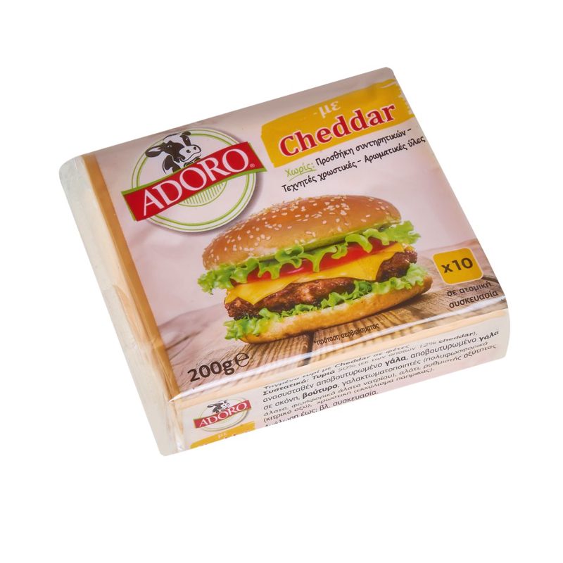 Adoro Με Cheddar Burger 200gr