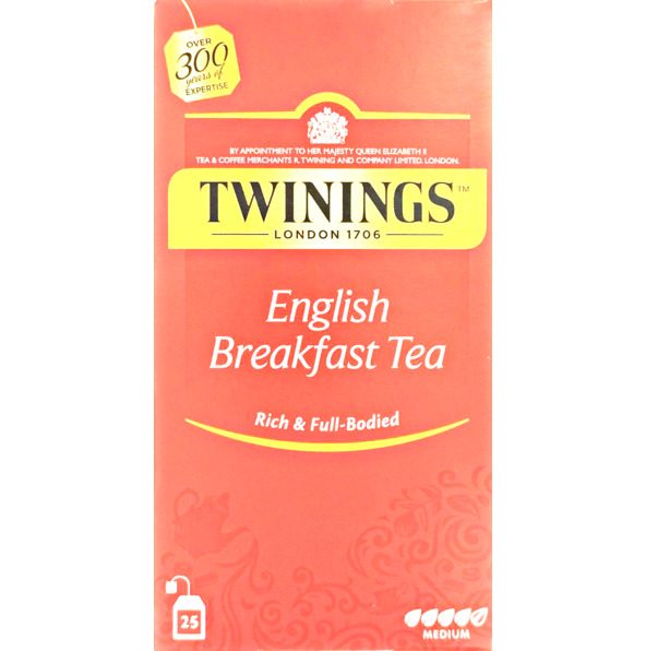 Twinings English Breakfast Tea 25 Bags = 50g
