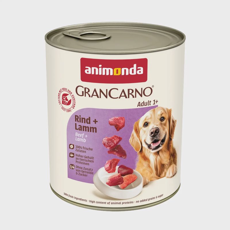 Kons. šunims GRAN CARNO ADULT, su jaut. 800 g