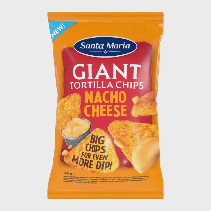 Kuk. traškučiai SM NACHO CHEESE GIANT, 160 g