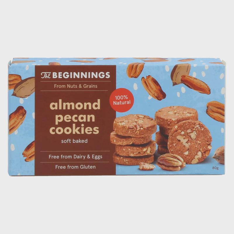 Migdolin.pekano sausainiai THE BEGINNINGS,80g