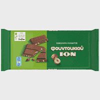 ΙΟΝ Σοκολάτα Γάλακτος Φουντούκι Με Στεβια 60gr