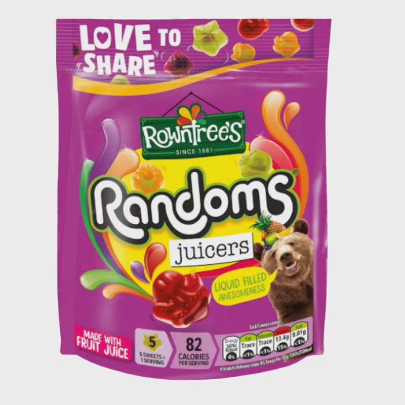 Vaisių sk. guminukai ROWNTREES RANDOMS, 140 g