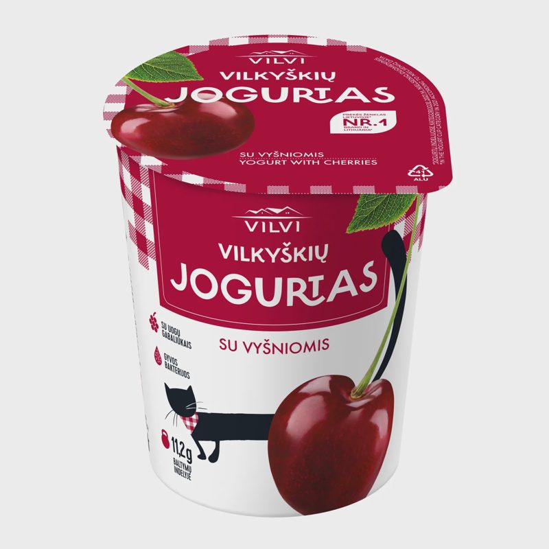 Jogurtas VILVI su vyšn. 3,6 % rieb. 350 g
