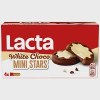 Lacta White Choco Mini Stars 150gr