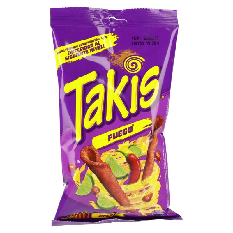 Takis Fuego pržena grickalica s okusom čilija i limete 90 g
