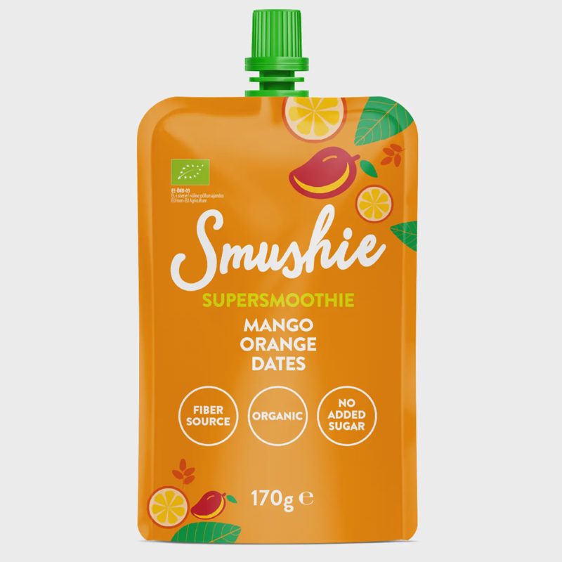 Ek. mango, apels., datulių tyrė SMUSHIE, 170g