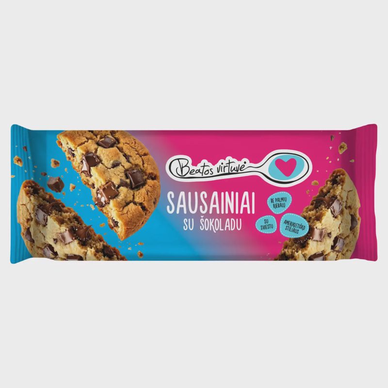 Sausainiai su šokoladu BEATOS VIRTUVĖ, 150 g