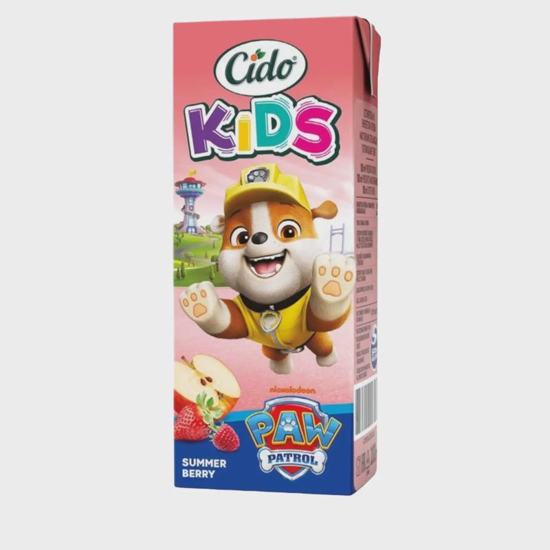Vasaros uogų sulčių gėrimas CIDO PP, 0,2 l