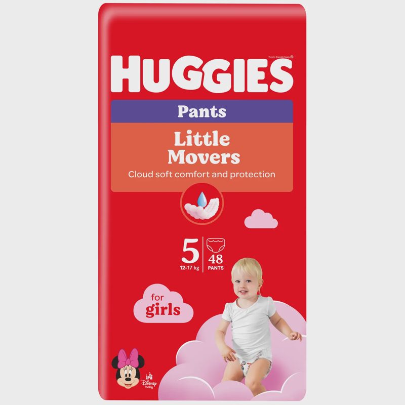 Sausk.keln.HUGGIES GIRL5,12-17kg,48vnt